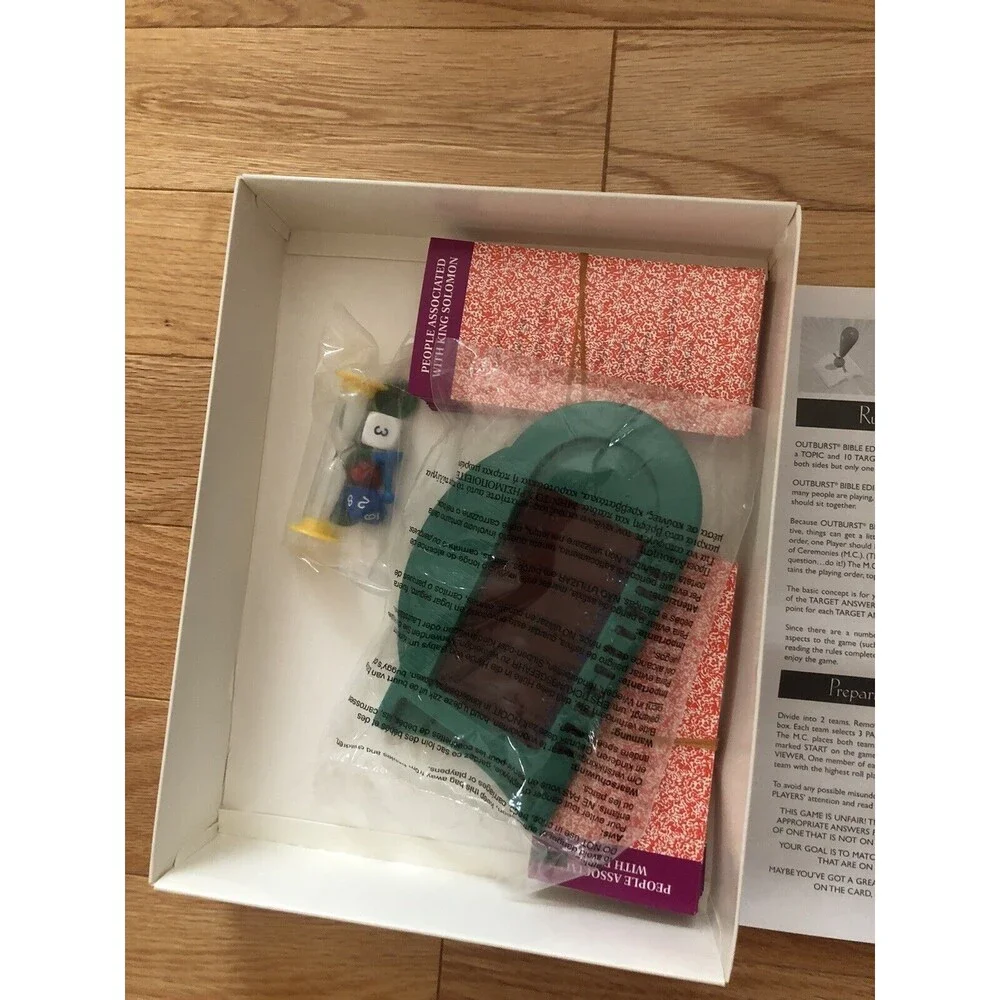 Outburst Bible Edition Complete Family Party Game Boxed‎ Set New Open Box